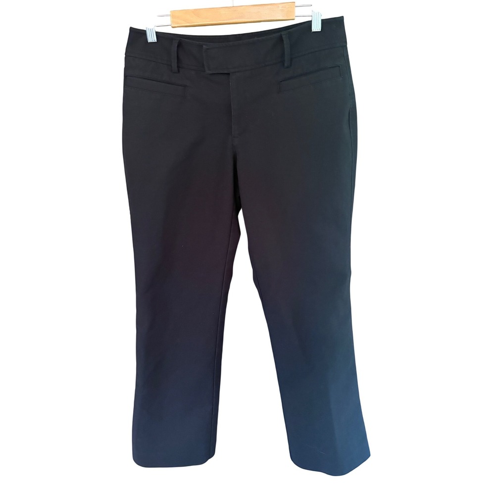 Eddie Bauer Blakely Fit Black Dress Pants Womens 10 Stretch Cotton Flare Trouser